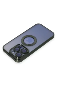 Apple iPhone 15 Pro Kılıf Slot Silikon - Köknar Yeşili