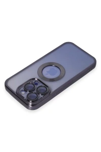 Apple iPhone 15 Pro Kılıf Slot Silikon - Mor