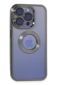 Apple iPhone 15 Pro Kılıf Slot Silikon - Titan Gri