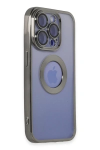Apple iPhone 15 Pro Kılıf Slot Silikon - Titan Gri
