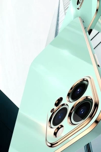 Apple iPhone 15 Pro Kılıf Volet Silikon - Mavi
