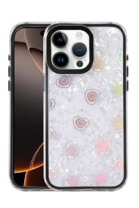 Apple iPhone 15 Pro Lumi Desenli Kapak - Siyah