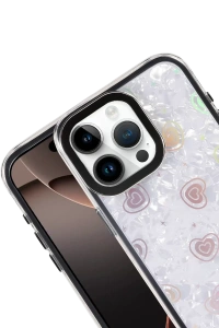 Apple iPhone 15 Pro Lumi Desenli Kapak - Siyah