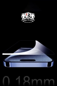 Apple iPhone 15 Pro Max Bilvis 0.18mm Plus Cam Ekran Koruyucu