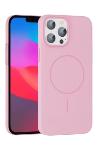 Apple iPhone 15 Pro Max Broş Magsafe Kapak - Pembe