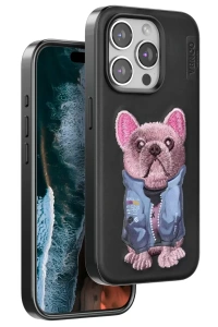 Apple iPhone 15 Pro Max Cute Desenli Kapak - Siyah