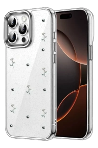 Apple iPhone 15 Pro Max Fiyonk Desenli Kapak - Desen 4