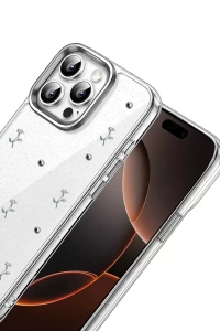Apple iPhone 15 Pro Max Fiyonk Desenli Kapak - Desen 4