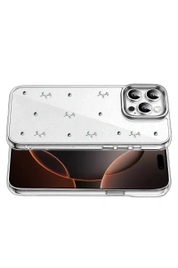 Apple iPhone 15 Pro Max Fiyonk Desenli Kapak - Desen 4