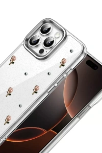 Apple iPhone 15 Pro Max Fiyonk Desenli Kapak - Desen 6