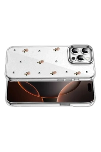 Apple iPhone 15 Pro Max Fiyonk Desenli Kapak - Desen 6