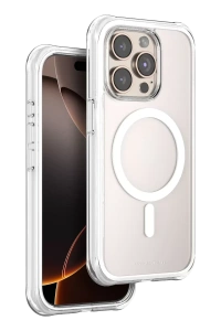 Apple iPhone 15 Pro Max Hulk Magsafe Kapak - Beyaz