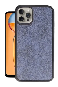 Apple iPhone 15 Pro Max Kılıf Aras Deri Kapak - Lacivert