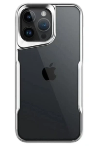 Apple iPhone 15 Pro Max Kılıf Boyi Silikon Kapak - Gümüş