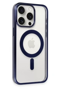 Apple iPhone 15 Pro Max Kılıf Erozi Magsafe Kapak - Lacivert