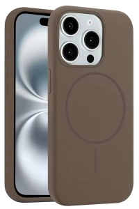 Apple iPhone 15 Pro Max Kılıf Jully Magsafe Kapak - Kahverengi