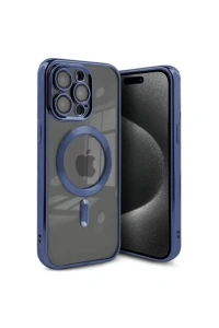 Apple iPhone 15 Pro Max Kılıf Kross Magneticsafe Kapak - Lacivert