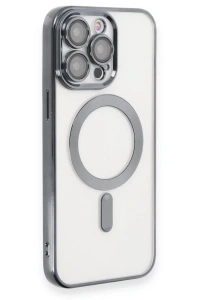 Apple iPhone 15 Pro Max Kılıf Kross Magneticsafe Kapak - Titan Gri
