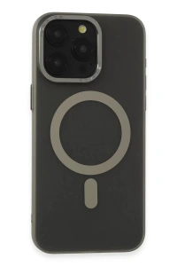 Apple iPhone 15 Pro Max Kılıf Lodos Magneticsafe Mat Kapak - Titan Gri