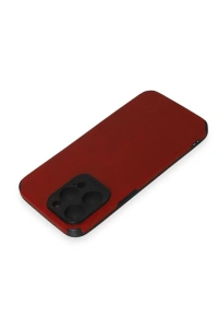 Apple iPhone 15 Pro Max Kılıf Loop Deri Silikon - Kırmızı