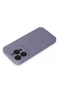 Apple iPhone 15 Pro Max Kılıf Nano içi Kadife Silikon - Lila