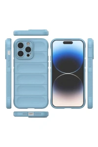 Apple iPhone 15 Pro Max Kılıf Optimum Silikon - Sky Blue