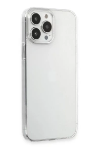 Apple iPhone 15 Pro Max Kılıf Pc Sert Şeffaf Kapak - Şeffaf