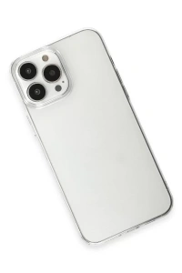 Apple iPhone 15 Pro Max Kılıf Pc Sert Şeffaf Kapak - Şeffaf