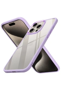 Apple iPhone 15 Pro Max Kılıf Power Silikon - Lila