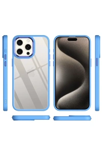 Apple iPhone 15 Pro Max Kılıf Power Silikon - Lila