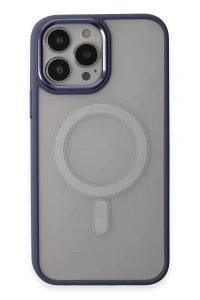 Apple iPhone 15 Pro Max Kılıf Room Magneticsafe Silikon - Sierra Blue