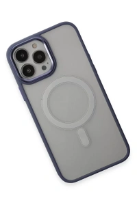 Apple iPhone 15 Pro Max Kılıf Room Magneticsafe Silikon - Sierra Blue