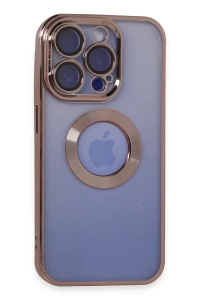 Apple iPhone 15 Pro Max Kılıf Slot Silikon - Rose Gold