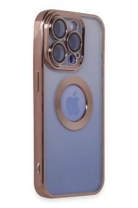 Apple iPhone 15 Pro Max Kılıf Slot Silikon - Rose Gold