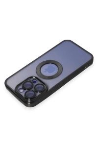Apple iPhone 15 Pro Max Kılıf Slot Silikon - Siyah