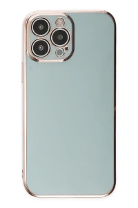 Apple iPhone 15 Pro Max Kılıf Volet Silikon - Açık Yeşil