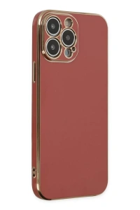 Apple iPhone 15 Pro Max Kılıf Volet Silikon - Kırmızı