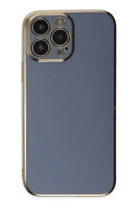 Apple iPhone 15 Pro Max Kılıf Volet Silikon - Mavi