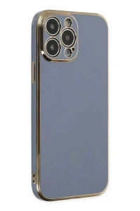 Apple iPhone 15 Pro Max Kılıf Volet Silikon - Mavi