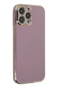 Apple iPhone 15 Pro Max Kılıf Volet Silikon - Mor