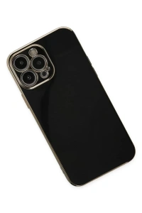 Apple iPhone 15 Pro Max Kılıf Volet Silikon - Siyah