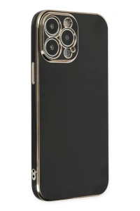 Apple iPhone 15 Pro Max Kılıf Volet Silikon - Siyah