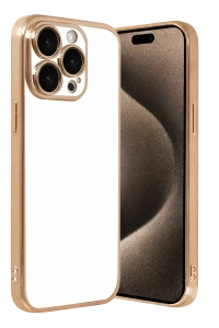 Apple iPhone 15 Pro Max Lensli Silikon - Gold