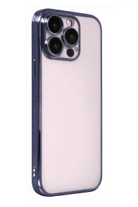 Apple iPhone 15 Pro Max Lensli Silikon - Lacivert