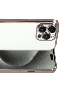 Apple iPhone 15 Pro Max Lensli Silikon - Titan Gri