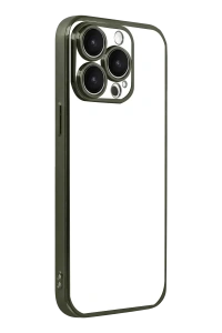 Apple iPhone 15 Pro Max Lensli Silikon - Yeşil