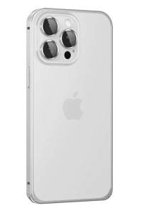 Apple iPhone 15 Pro Max Metal Bumper Mat Kapak - Gümüş