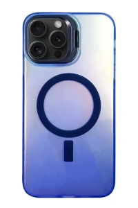 Apple iPhone 15 Pro Max Primera Magsafe Standlı Kapak - Lacivert