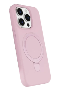 Apple iPhone 15 Pro Max Regal Magsafe Standlı Kapak - Açık Pembe