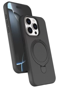 Apple iPhone 15 Pro Max Regal Magsafe Standlı Kapak - Titan Gri